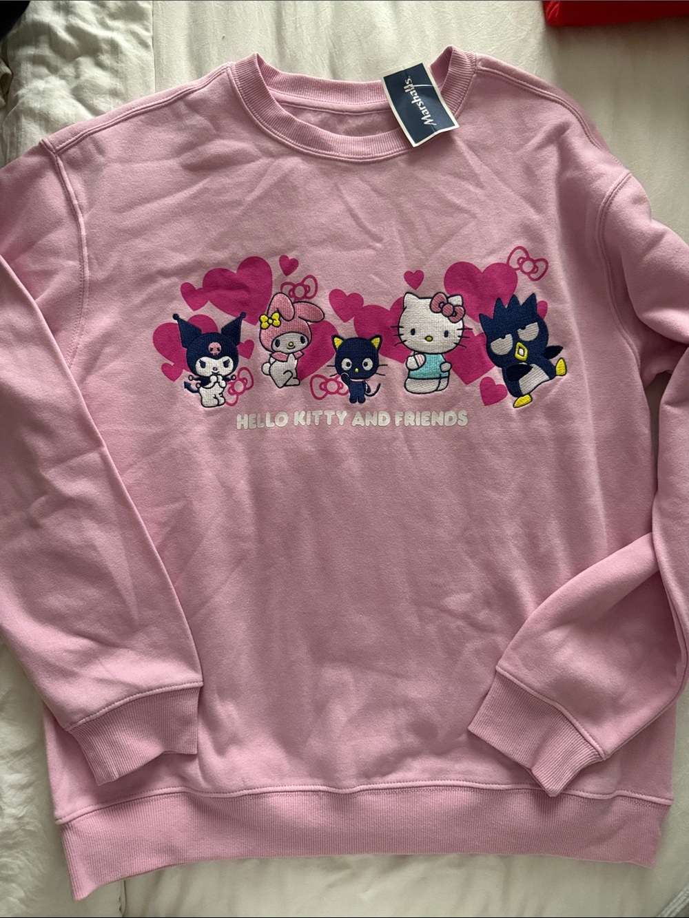 Hello Kitty Pink Crewneck Sweatshirt - Hello Kitty and Friends